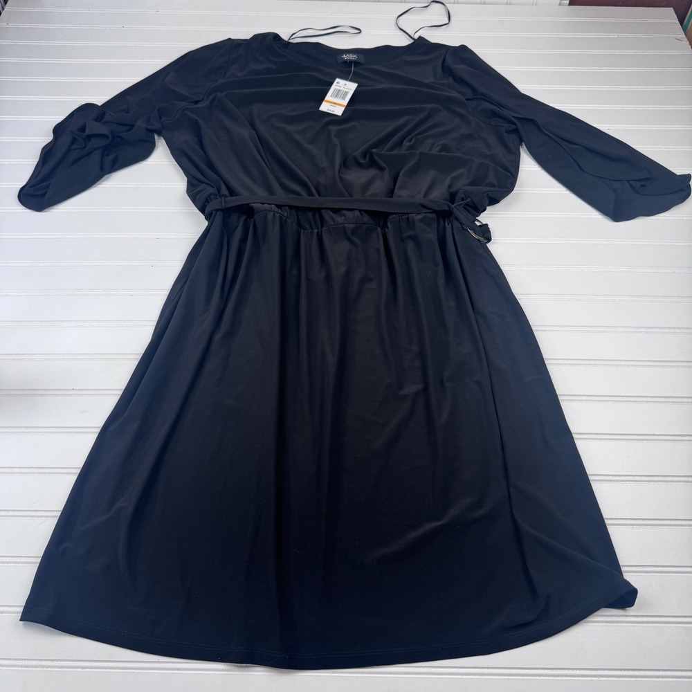 New MSK Women's 3X Black Wrap Dress Jersey